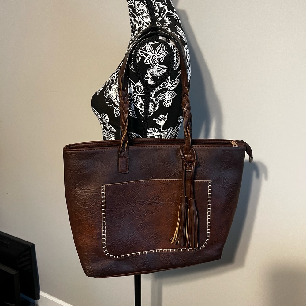 Large shoulder bag brown super cute